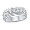 Thumbnail Image 1 of Now + Forever Men's Diamond Wedding Band 2 ct tw Round-cut 10K White Gold