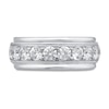 Thumbnail Image 2 of Men's Diamond Wedding Band 2 ct tw Round-cut 10K White Gold