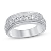 Thumbnail Image 1 of Now + Forever Men's Diamond Wedding Band 1-1/2 ct tw Round-cut 10K White Gold