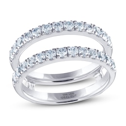 THE LEO Ideal Cut Diamond Enhancer Band 1 ct tw 14K White Gold