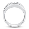 Thumbnail Image 3 of Now + Forever Men's Diamond Wedding Band 1 ct tw Round-cut 14K White Gold