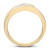 Thumbnail Image 3 of Now + Forever Men's Diamond Wedding Band 1/6 ct tw Round-cut 10K Yellow Gold