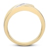 Thumbnail Image 2 of Men's Diamond Wedding Band 1/6 ct tw Round-cut 10K Yellow Gold