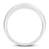 Thumbnail Image 3 of Now + Forever Men's Black & White Diamond Wedding Band 1/8 ct tw Round-cut 10K White Gold