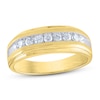 Thumbnail Image 1 of Now + Forever Men's Diamond Wedding Band 1/2 ct tw Round-cut 10K Yellow Gold