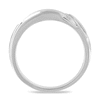 Thumbnail Image 2 of Men's Diamond Wedding Band 1/4 ct tw Round-cut 10K White Gold