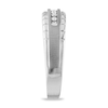 Thumbnail Image 1 of Men's Diamond Wedding Band 1/10 ct tw 10K White Gold