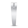 Thumbnail Image 2 of Now + Forever Men's Diamond Wedding Band 1/10 ct tw Round-cut 10K White Gold