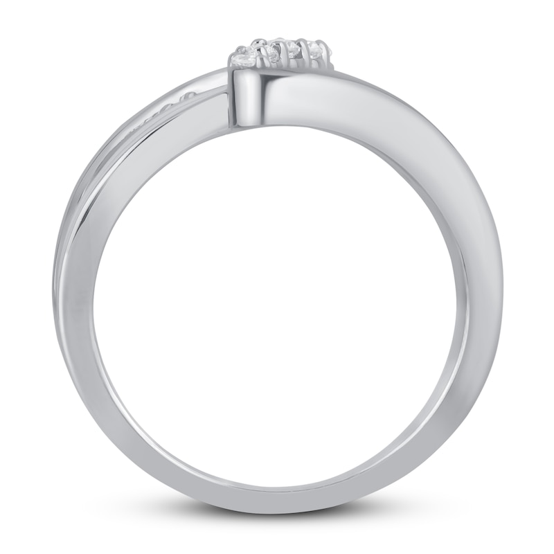 Diamond Ring 1/5 ct tw Round-cut Sterling Silver