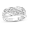 Thumbnail Image 1 of Now + Forever Men's Diamond Wedding Band 5/8 ct tw 10K White Gold