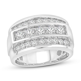 Now + Forever Men's Diamond Wedding Band 2 ct tw 10K White Gold