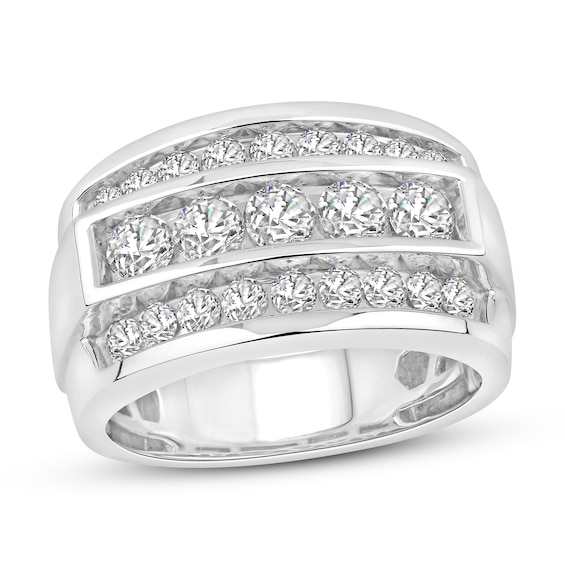 Now + Forever Men's Diamond Wedding Band 2 ct tw 10K White Gold
