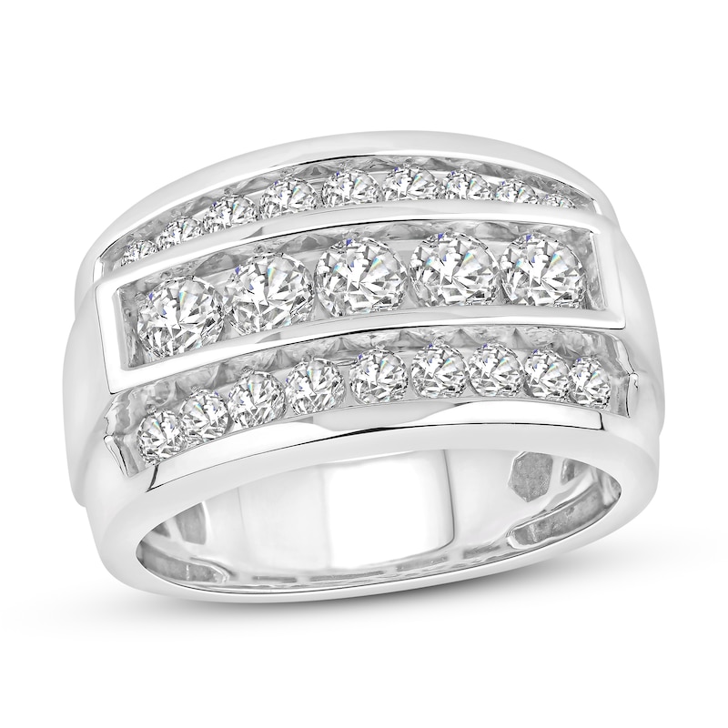 Main Image 1 of Now + Forever Men's Diamond Wedding Band 2 ct tw 10K White Gold