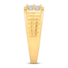 Thumbnail Image 2 of Men's Diamond Wedding Band 1/2 ct tw 10K Yellow Gold