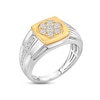 Thumbnail Image 1 of Men's Diamond Ring 3/4 ct tw Round-cut 10K Two-Tone Gold