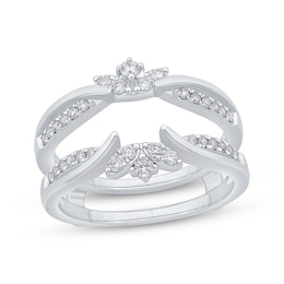 Now + Forever Round-Cut Diamond Enhancer Ring 3/8 ct tw 14K White Gold