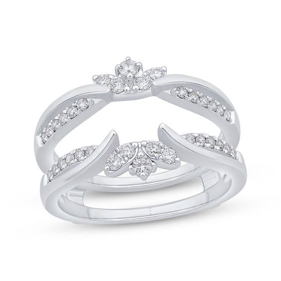 Now + Forever Round-Cut Diamond Enhancer Ring 3/8 ct tw 14K White Gold