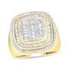 Thumbnail Image 1 of Men's Diamond Ring 1-1/4 ct tw Round & Baguette 10K Yellow Gold