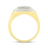 Thumbnail Image 3 of Men's Diamond Square Ring 1/2 ct tw 10K Yellow Gold