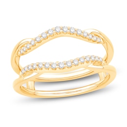 Now + Forever Diamond Enhancer Ring 1/5 ct tw 14K Yellow Gold