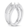 Diamond Enhancer Ring 3/8 ct tw Round-cut 14K White Gold