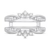 Diamond Enhancer Ring 3/8 ct tw Round-cut 14K White Gold
