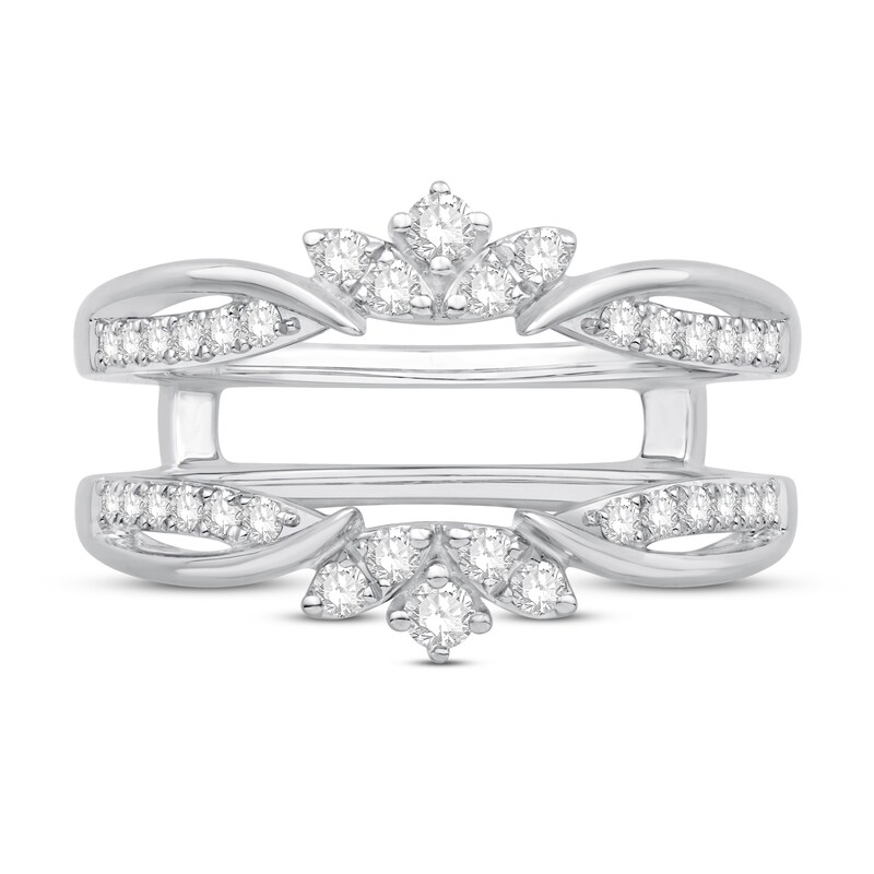Diamond Enhancer Ring 3/8 ct tw Round-cut 14K White Gold