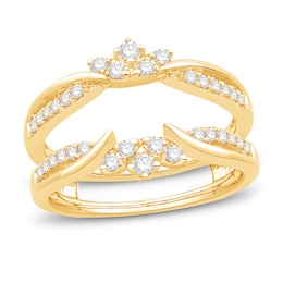 Now + Forever Diamond Enhancer Ring 3/8 ct tw Round-cut 14K Yellow Gold