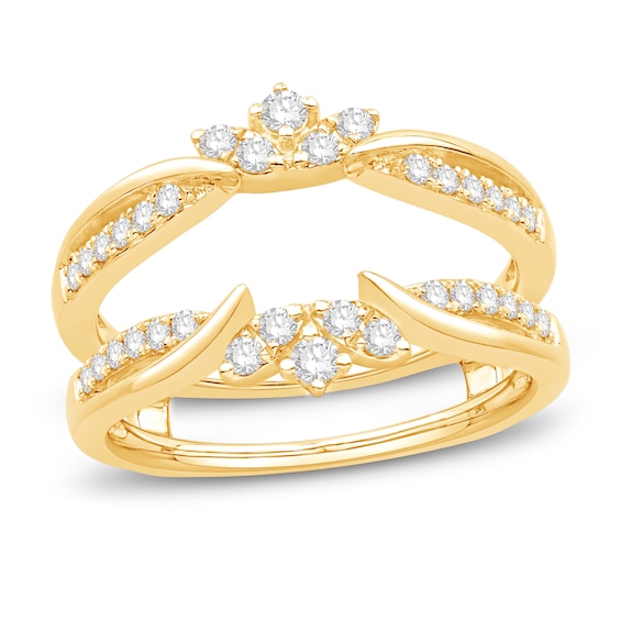 Now + Forever Diamond Enhancer Ring 3/8 ct tw Round-cut 14K Yellow Gold