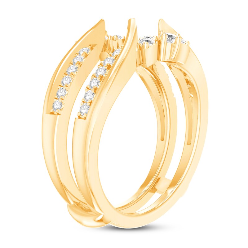 Main Image 2 of Now + Forever Diamond Enhancer Ring 3/8 ct tw Round-cut 14K Yellow Gold