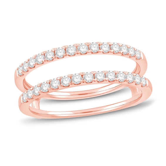 Now + Forever Diamond Enhancer Ring 1/2 ct tw Round-cut 14K Rose Gold