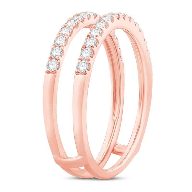 Main Image 2 of Now + Forever Diamond Enhancer Ring 1/2 ct tw Round-cut 14K Rose Gold
