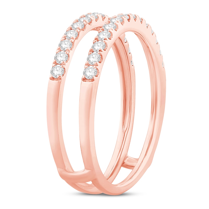 Diamond Enhancer Ring 1/2 ct tw Round-cut 14K Rose Gold