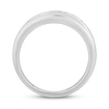 Thumbnail Image 3 of Men's Diamond Wedding Band 1/3 ct tw Round/Baguette 10K White Gold