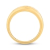 Thumbnail Image 1 of Men's Diamond Wedding Band Round/Baguette-Cut 1/3 ct tw 10K Yellow Gold