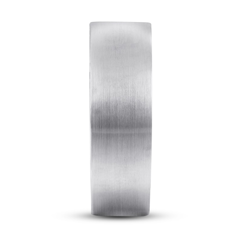 Main Image 3 of Now + Forever Our Ring by Jaymes & Jonathan Men's Diamond Wedding Band 1/2 ct tw Round-cut 14K White Gold