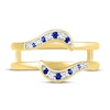 Thumbnail Image 2 of Blue & White Sapphire Enhancer Ring Round-Cut 10K Yellow Gold