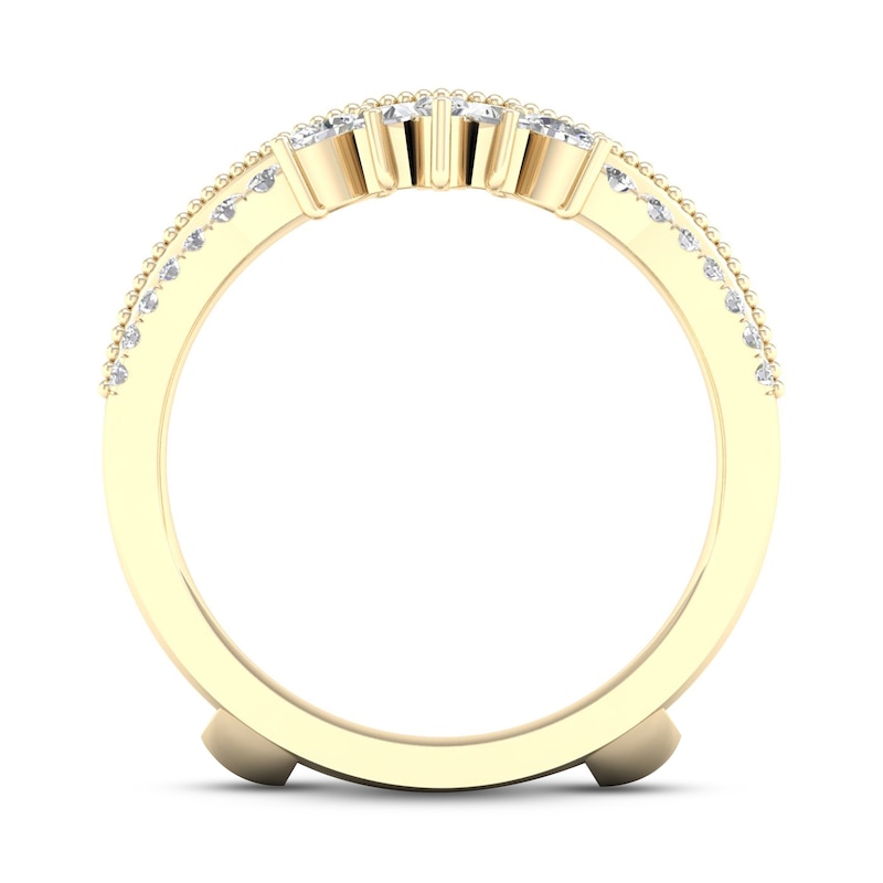 Diamond Enhancer Band 1/2 ct tw Round/Marquise/Baguette 14K Yellow Gold