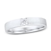 Thumbnail Image 1 of Now + Forever Men's Diamond Wedding Band 1/5 ct tw Round-cut 10K White Gold