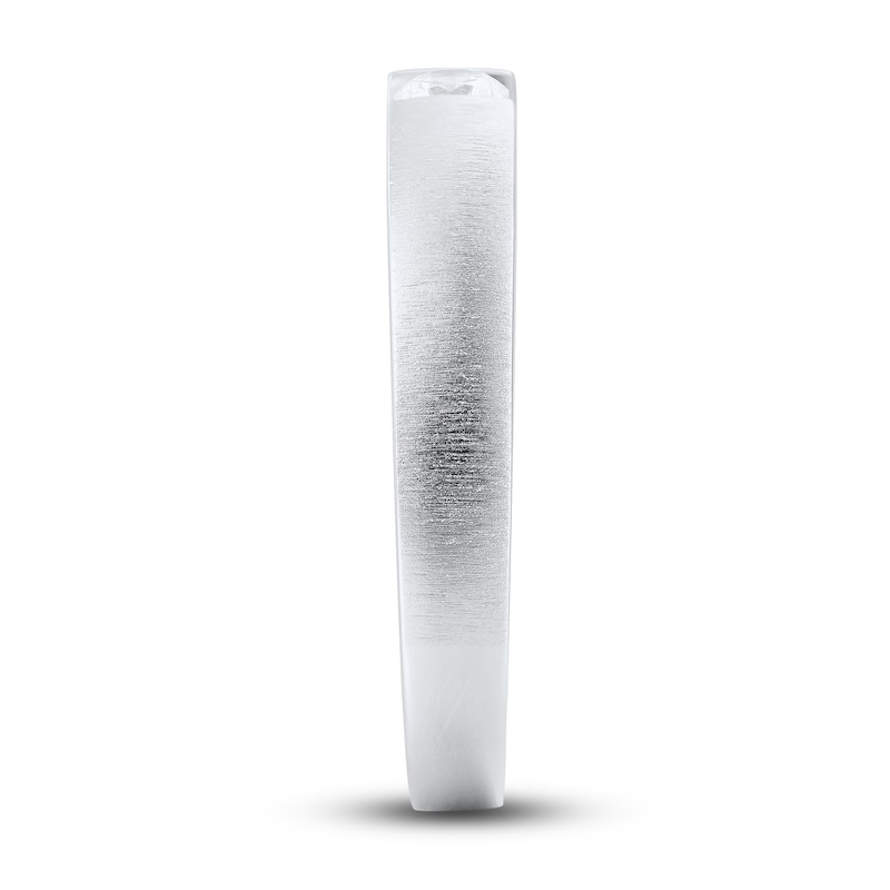 Main Image 3 of Now + Forever Men's Diamond Wedding Band 1/5 ct tw Round-cut 10K White Gold