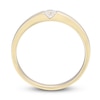 Thumbnail Image 2 of Now + Forever Men's Diamond Wedding Band 1/5 ct tw Round-cut 10K Yellow Gold