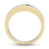 Thumbnail Image 3 of Now + Forever Men's Diamond Wedding Band 1/2 ct tw Round-cut 10K Yellow Gold