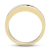 Thumbnail Image 2 of Men's Diamond Wedding Band 1/2 ct tw Round-cut 10K Yellow Gold