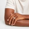 Thumbnail Image 4 of Now + Forever Men's Brown & White Diamond Wedding Band 1/3 ct tw Round-cut 10K Yellow Gold