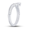 Diamond Contour Ring 3/8 ct tw Round-cut 14K White Gold