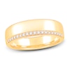 Men's Diamond Wedding Band 1/5 ct tw Round-cut 10K Yellow Gold