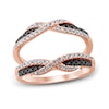 Thumbnail Image 0 of Black & Rose Diamonds 1/2 ct tw Enhancer Ring 14K Rose Gold