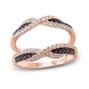 Thumbnail Image 1 of Now + Forever Black & Rose Diamonds 1/2 ct tw Enhancer Ring 14K Rose Gold