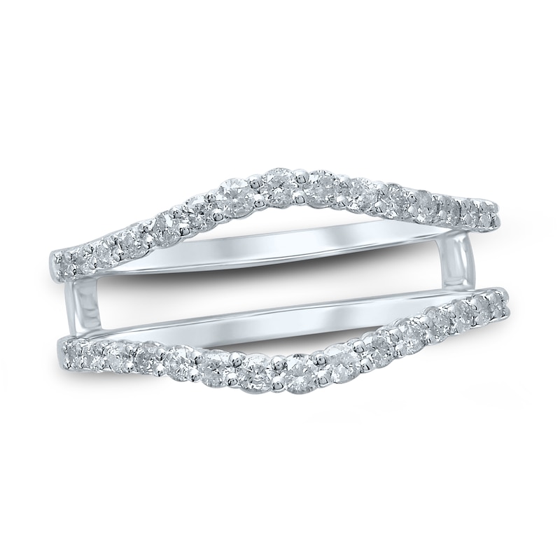 Main Image 1 of Now + Forever Diamond Enhancer Ring 1/2 ct tw Round-cut 14K White Gold