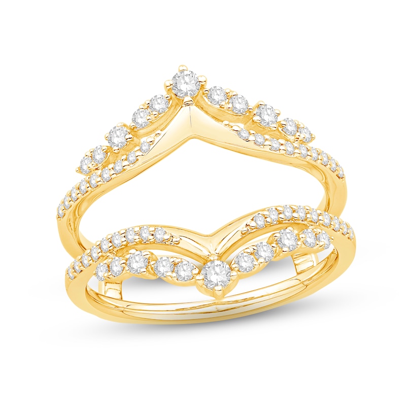 Main Image 1 of Now + Forever Diamond Enhancer Ring 1/2 ct tw Round-cut 14K Yellow Gold